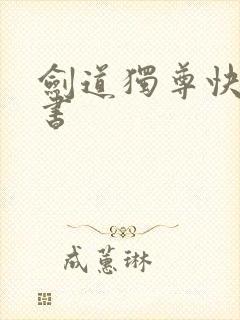 剑道独尊快眼看书封面
