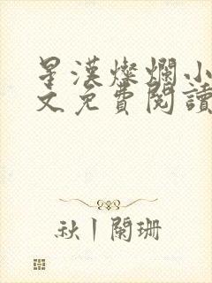 星汉灿烂小说全文免费阅读