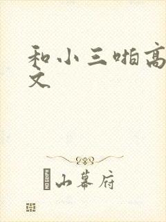 和小三啪高辣h文