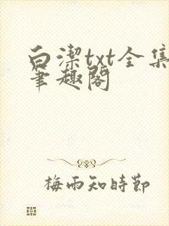 白洁txt全集笔趣阁