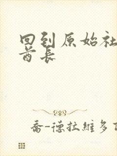 回到原始社会做酋长封面