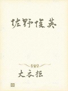 佐野俊英封面