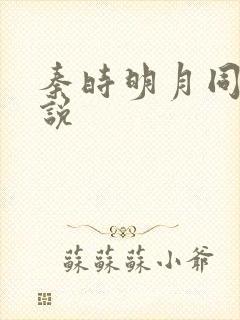 秦时明月同人小说封面