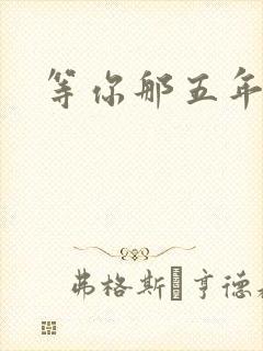 等你那五年