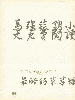 马强苏钥小说全文免费阅读最新章节封面