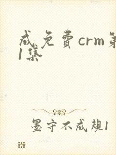 成免费crm第1集