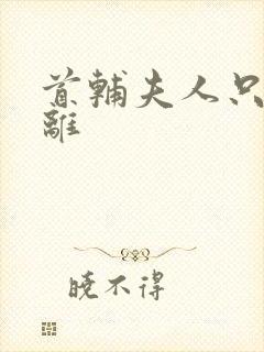 首辅夫人只想和离