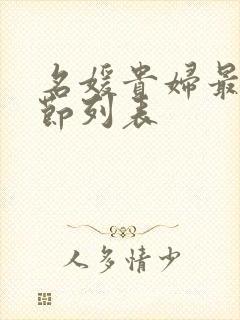 名媛贵妇最新章节列表