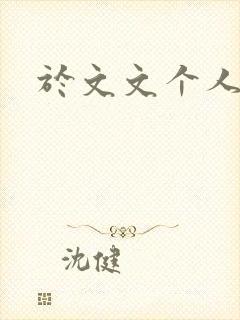 于文文个人简历