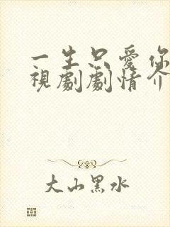 一生只爱你 电视剧剧情介绍