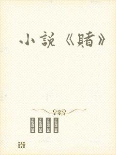小说《赌》封面