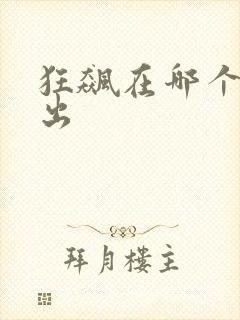 狂飙在哪个台播出