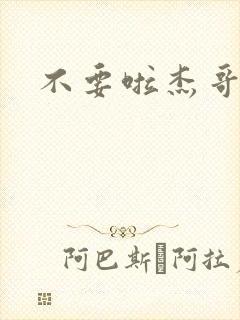 不要啦杰哥封面