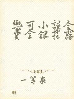 乐可小说全文免费金银花露封面