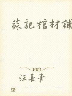 苏记棺材铺封面