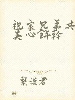 祝家兄弟共享后夹心饼干封面