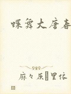 蝶舞大唐春封面