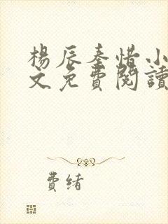 杨辰秦惜小说全文免费阅读完整版封面