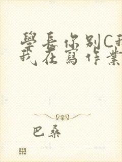 学长你别C我了我在写作业