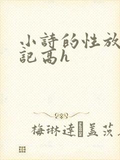 小诗的性放荡日记高h