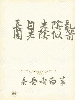 长日光阴乱作一团光阴似箭眇眇翟