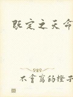 既定之天命封面