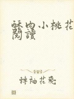 酥肉小桃花全文阅读