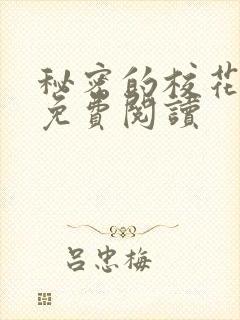 秘密的校花小说免费阅读封面
