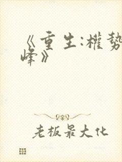 《重生:权势巅峰》