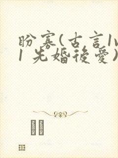 盼寡(古言1v1 先婚后爱)