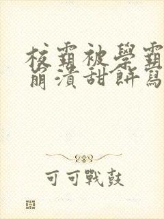 校霸被学霸玩到崩溃甜饼写手封面
