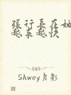 张行长在她体内越来越快