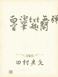 白洁txt无弹窗笔趣阁封面