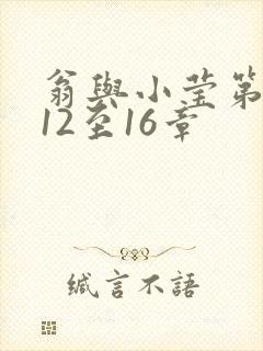 翁与小莹第十部12至16章封面