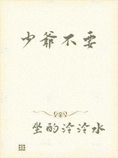 少爷不要