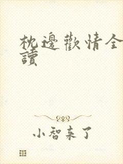 枕边欢情全文阅读封面