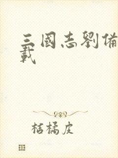 三国志刘备传下载封面