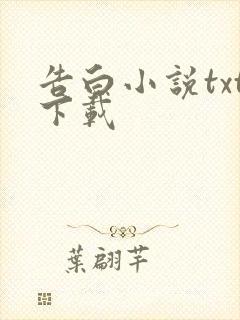 告白小说txt下载