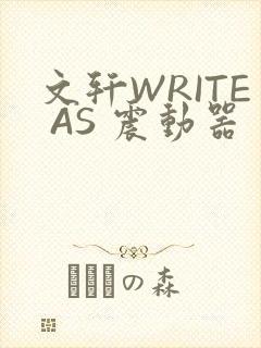 文轩WRITE AS 震动器