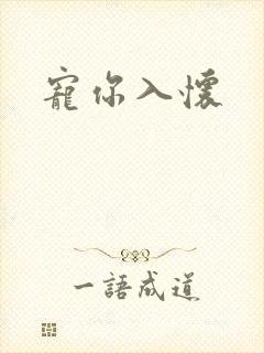 宠你入怀封面