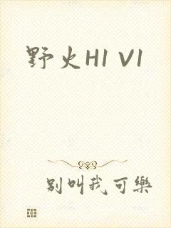 野火H1 V1封面