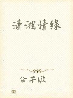 潇湘情缘封面
