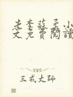 老李苏柔小说全文免费阅读