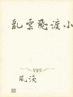 乱云飞渡小说封面