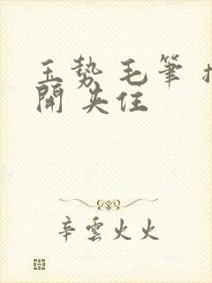 玉势 毛笔 撑开 夹住