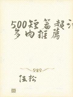 500短篇超污多肉推荐