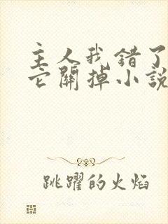 主人我错了请把它关掉小说封面