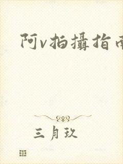 阿v拍摄指南