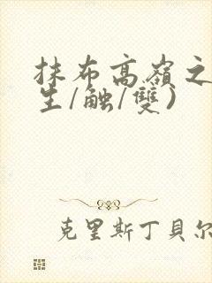 抹布高岭之花(生/触/双)封面