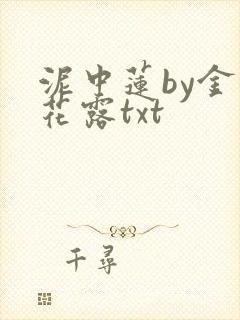 泥中莲by金银花露txt封面